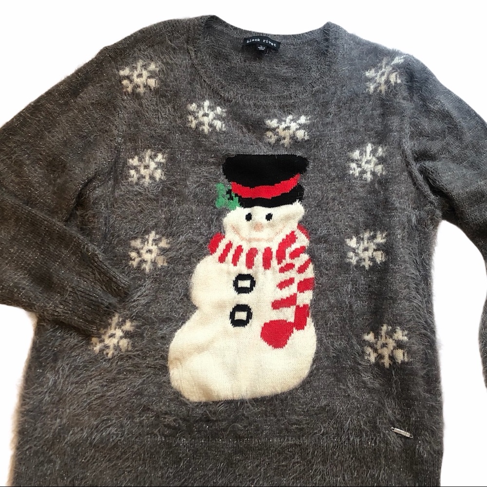 Chrismas snowman cozy sweater large by Black Rivet
